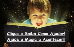 Child opened a magic book