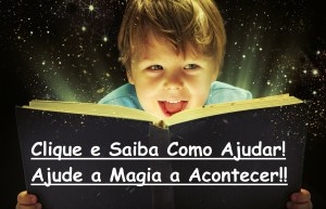 Child opened a magic book